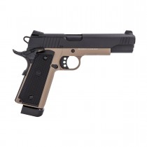 Raven R14 Hicapa (BK/Tan) GBB, Pistols are generally used as a sidearm, or back up for your primary, however that doesn't mean that's all they can be used for